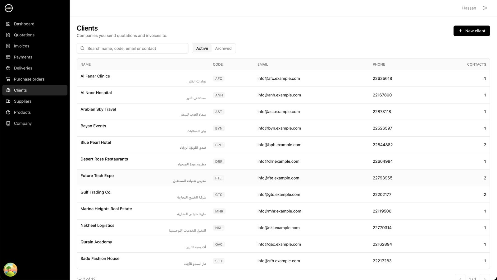 The same platform under the Maverick brand — clients list